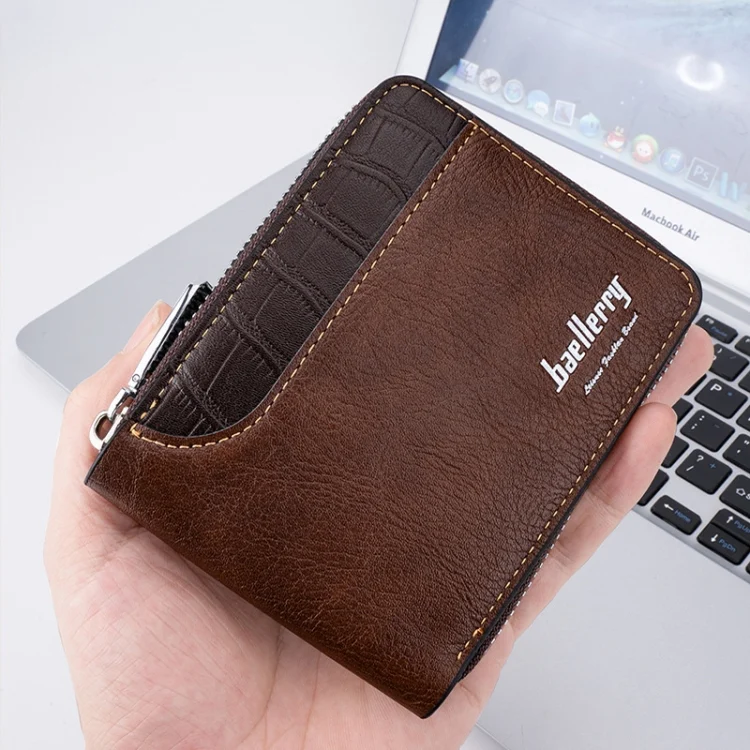 TBD06043560_B6.webp Baellerry D5101 RFID Anti-theft Spliced Short Wallet Retro Multi-card Zipper Coin Purse - Image 7