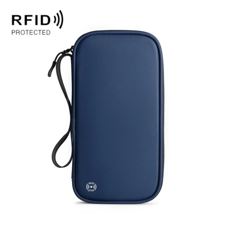 RFID Anti-Theft Certificate Storage Package Oxford Cloth Handheld Travel Passport Card Bag