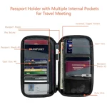 RFID Anti-Theft Certificate Storage Package Oxford Cloth Handheld Travel Passport Card Bag - Image 7