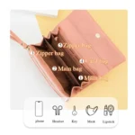 Baellerry N8918 Ladies Long Large Capacity Wallet Magnetic Buckle Clutch Phone Bag - Image 4