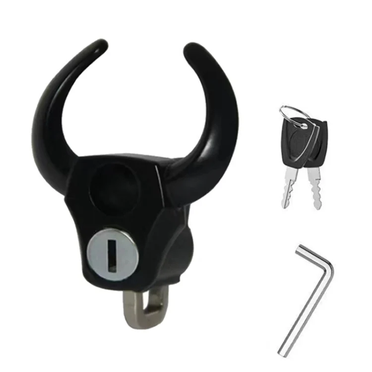 TBD0604357601A.webp Bullhead Helmet Lock Hooks Front Universal No-Punch Motorcycle Bike Storage Hook - Image 1