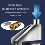 Electrical Vehicle Triangle Disc Brake Lock Universal Alloy Steel Anti-Theft Lock Scooter Padlock - Image 5