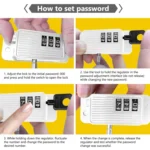 Children Window Safety Lock Limited Positioning Password Refrigerator Lock - Image 10