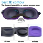 3D Adjustable Silicone Anti-slip Sleep Eye Mask Three-dimensional Memory Foam Eye Protection Mask - Image 3