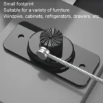 Multifunctional Children Window Safety Lock With Key Refrigerator Cabinet Lock Dual Purpose Limator - Image 5