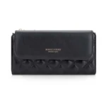 Baellerry N2403 Ladies Long Wallet with Multiple Card Slots Large Capacity Tri-fold Clutch Bag