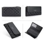 Baellerry N2403 Ladies Long Wallet with Multiple Card Slots Large Capacity Tri-fold Clutch Bag - Image 8