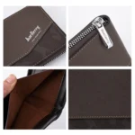 Baellerry D5106 RFID Anti-theft Retro Zipper Wallet Spliced Short Coin Purse - Image 5