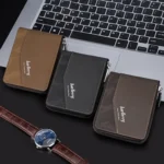 Baellerry D5106 RFID Anti-theft Retro Zipper Wallet Spliced Short Coin Purse - Image 6