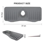 Bathroom Kitchen Silicone Faucet Anti-Splash Drain Mat - Image 3