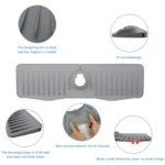 Bathroom Kitchen Silicone Faucet Anti-Splash Drain Mat - Image 4