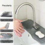 Bathroom Kitchen Silicone Faucet Anti-Splash Drain Mat - Image 5