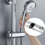 Straight-buckle Adjustable Shower Bracket Shower Rod Lift Base Shower Head Rack - Image 2
