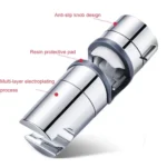 Straight-buckle Adjustable Shower Bracket Shower Rod Lift Base Shower Head Rack - Image 3