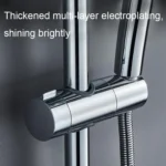 Straight-buckle Adjustable Shower Bracket Shower Rod Lift Base Shower Head Rack - Image 6