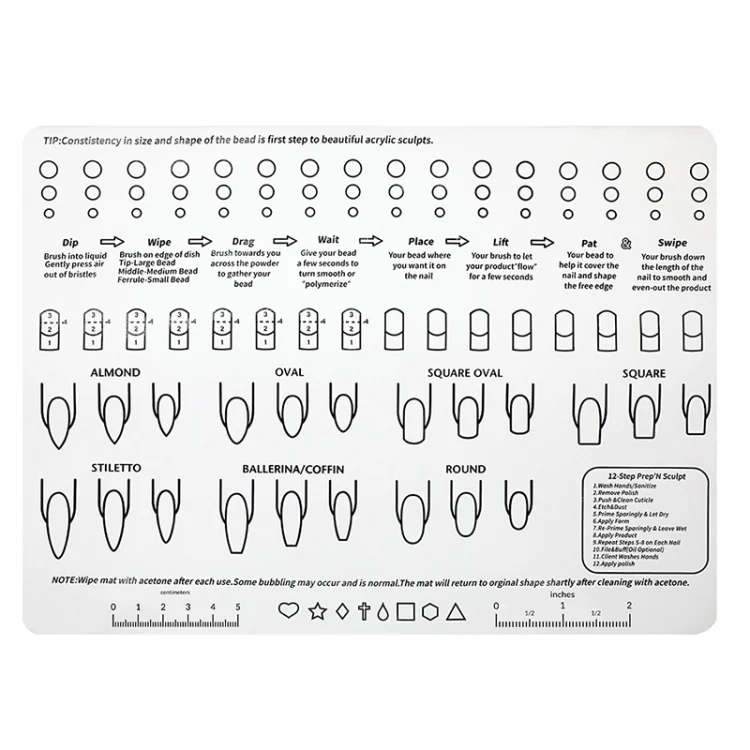 TBD0604363401A.webp Silicone Manicure Pads Palette Practice Table Mats - Image 1