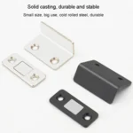 90 Degree No-Punch Invisible Door Suction Thin Section Wardrobe Sliding Door Magnetic Suction - Image 4