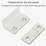 90 Degree No-Punch Invisible Door Suction Thin Section Wardrobe Sliding Door Magnetic Suction - Image 5