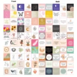 50 Sheets Women Inspirational Cards Affirming Positive English Encouragement Greeting Card Set - Image 4