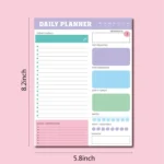 60pages /Book Weekly Planning Note Pad Schedule Time Management Planning Notebook - Image 3