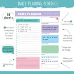 60pages /Book Weekly Planning Note Pad Schedule Time Management Planning Notebook - Image 4