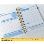 Weekly and Monthly Planner & Sticker Set Schedule Handbook Budget Notebook - Image 5