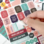 Weekly and Monthly Planner & Sticker Set Schedule Handbook Budget Notebook - Image 7