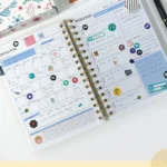Weekly and Monthly Planner & Sticker Set Schedule Handbook Budget Notebook - Image 8