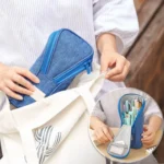 Large Capacity Upright Pencil Case Portable Office Exam Stationery Bag - Image 6