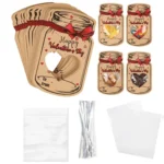 Valentine Day Bottle Shape Greeting Card Holiday Gift Exchange Card Kids Party Favor Message Card