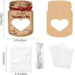 Valentine Day Bottle Shape Greeting Card Holiday Gift Exchange Card Kids Party Favor Message Card - Image 3