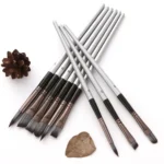 ZHU TING 24pcs /Set Nylon Bristle Paintbrush Set Painting Watercolor Brushes With Cloth Bag - Image 2