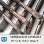 ZHU TING 24pcs /Set Nylon Bristle Paintbrush Set Painting Watercolor Brushes With Cloth Bag - Image 6