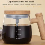 400ml Automatic Stirring Mug Maple Electric Coffee Cup - Image 6