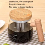 400ml Automatic Stirring Mug Maple Electric Coffee Cup - Image 7