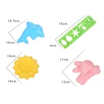 4pcs/Set Rabbit Dolphin Rice Sushi DIY Mold - Image 2