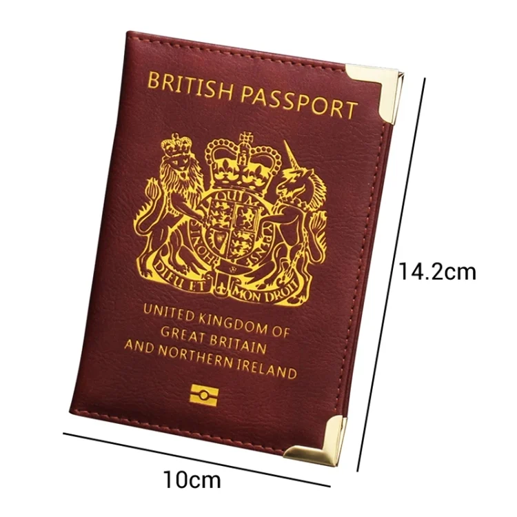 TBD06043815_B3.webp British Passport Case Leather Metal Feet Passport Protection Cover - Image 4