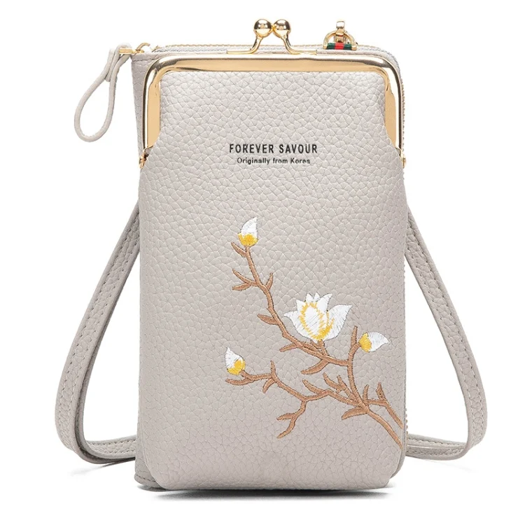 TBD0604390101.webp Mini Embroidered Single-shoulder Phone Bag Crossbody Long Ladies Wallet - Image 1