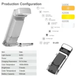 USB Charging Portable Detachable Reading Clip Light Rotatable Eye Protection Mini LED Lamp - Image 5