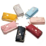 Embroidered Large Capacity Single-shoulder Phone Bag Crossbody Zipper Long Ladies Wallet - Image 2