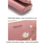 Embroidered Large Capacity Single-shoulder Phone Bag Crossbody Zipper Long Ladies Wallet - Image 8