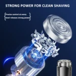 Smart Digital Display Electric Shaver Rechargeable Pocket Razor - Image 5