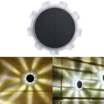 Gear Shape Solar Outdoor Garden Decoration Atmosphere Wall Light - Image 2
