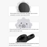 Gear Shape Solar Outdoor Garden Decoration Atmosphere Wall Light - Image 4