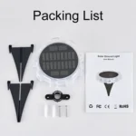 Gear Shape Solar Outdoor Garden Decoration Atmosphere Wall Light - Image 9