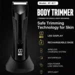 Mens Electrical Body Hair Trimmer LCD Digital Shaver - Image 3
