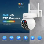 SriHome SH052 Wifi 5MP Wireless PTZ IP AI Auto Tracking Sound&Light Alarm Starlight Color Night Vision Outdoors Surveillance Camera - Image 2