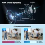 SriHome SH052 Wifi 5MP Wireless PTZ IP AI Auto Tracking Sound&Light Alarm Starlight Color Night Vision Outdoors Surveillance Camera - Image 8