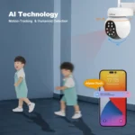 SriHome SH052 Wifi 5MP Wireless PTZ IP AI Auto Tracking Sound&Light Alarm Starlight Color Night Vision Outdoors Surveillance Camera - Image 10