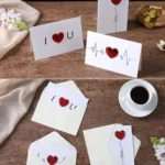 3D Heart Valentine Day Greeting Card Blessings Messages Cards with Envelopes - Image 5